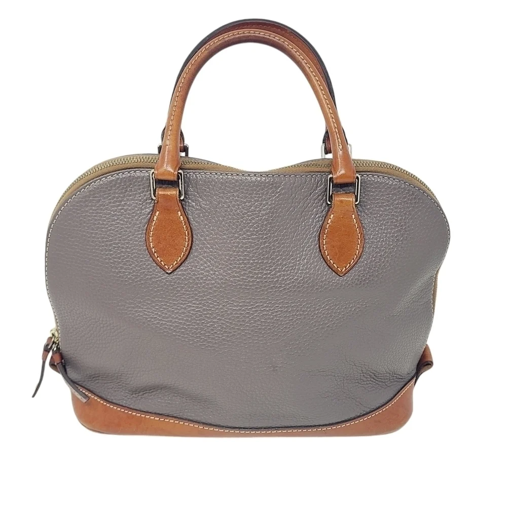 Dooney & Bourke | Women's Gray Pebble Zip Satchel Bag (One Size)
